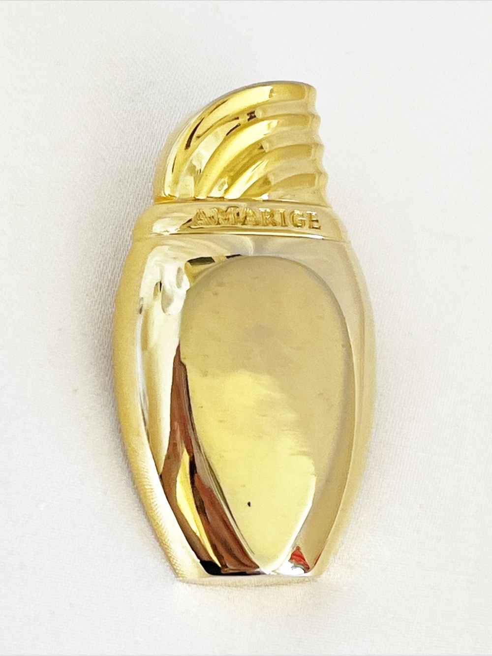 GIVENCHY Brooch Amarige Parfums Givenchy Perfume Bottle Gold Tone Pin Vintage